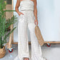 🌴 Summer Sale! The striped bandeau wide-leg jumpsuit ✨ looks slim and comfortable