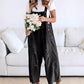Low - Key Luxury Denim Bib Jumpsuit 👖 – Button - Down Design for Effortless Sophistication