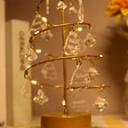 LED String Crystal Christmas Tree Table Lamp