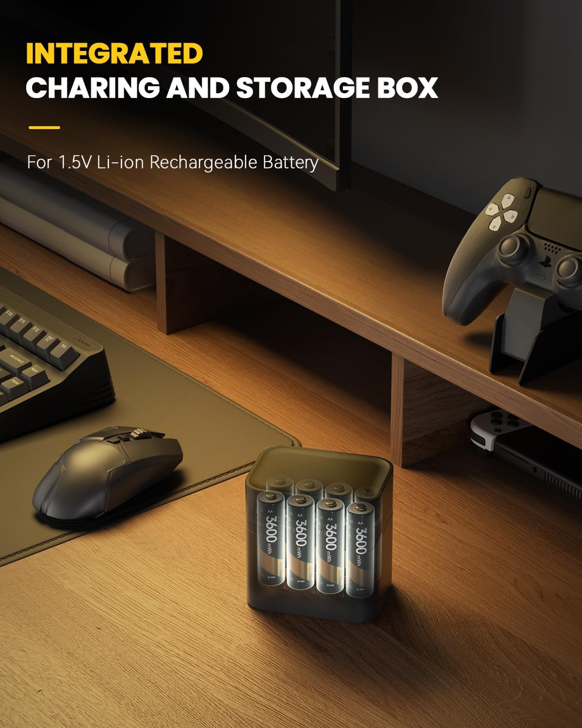 ✨2025 HOT SALE 49% OFF🔋Li-ion Battery with Integrated Charging Storage Box💡Overcharge protection