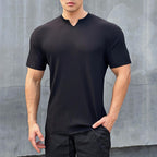 🌊 Men's V-Neck  Short Sleeve Muscle Athletic Workout T-Shirts  Perfect Fit, Breathable Comfort, Show Off Your Athletic Style!