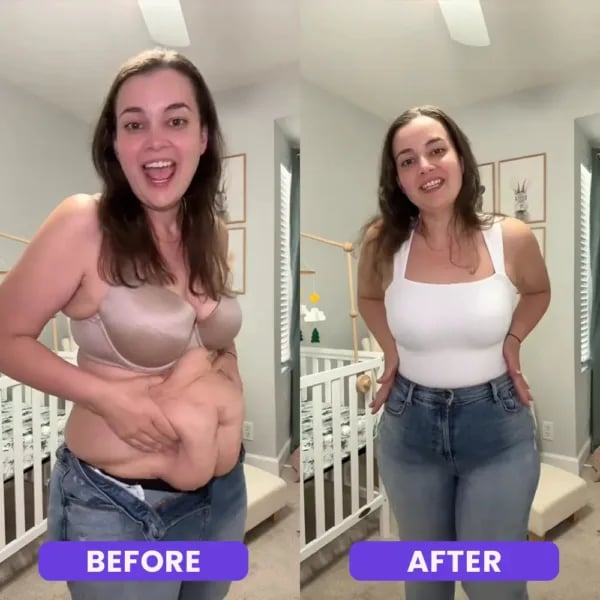 🔥Sleeveless abdomen-cinching shaped-one-piece makes a thin and curvy beauty in seconds