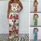 ✨Big price reduction✨Women's Spaghetti Strap Printed Top & Loose Pants 2-Piece Set