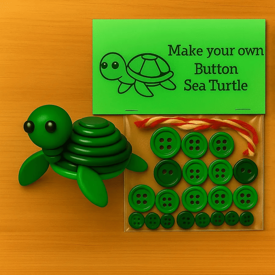 ✨DIY Button Animal Ornaments – Handmade Craft Kit for Kids & Families, Unique Home Decor & Gift Idea