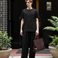 Men’s Short Sleeve Top & Wide Leg Pants 2-Piece Set 🩳✨ – Casual & Stylish for Everyday