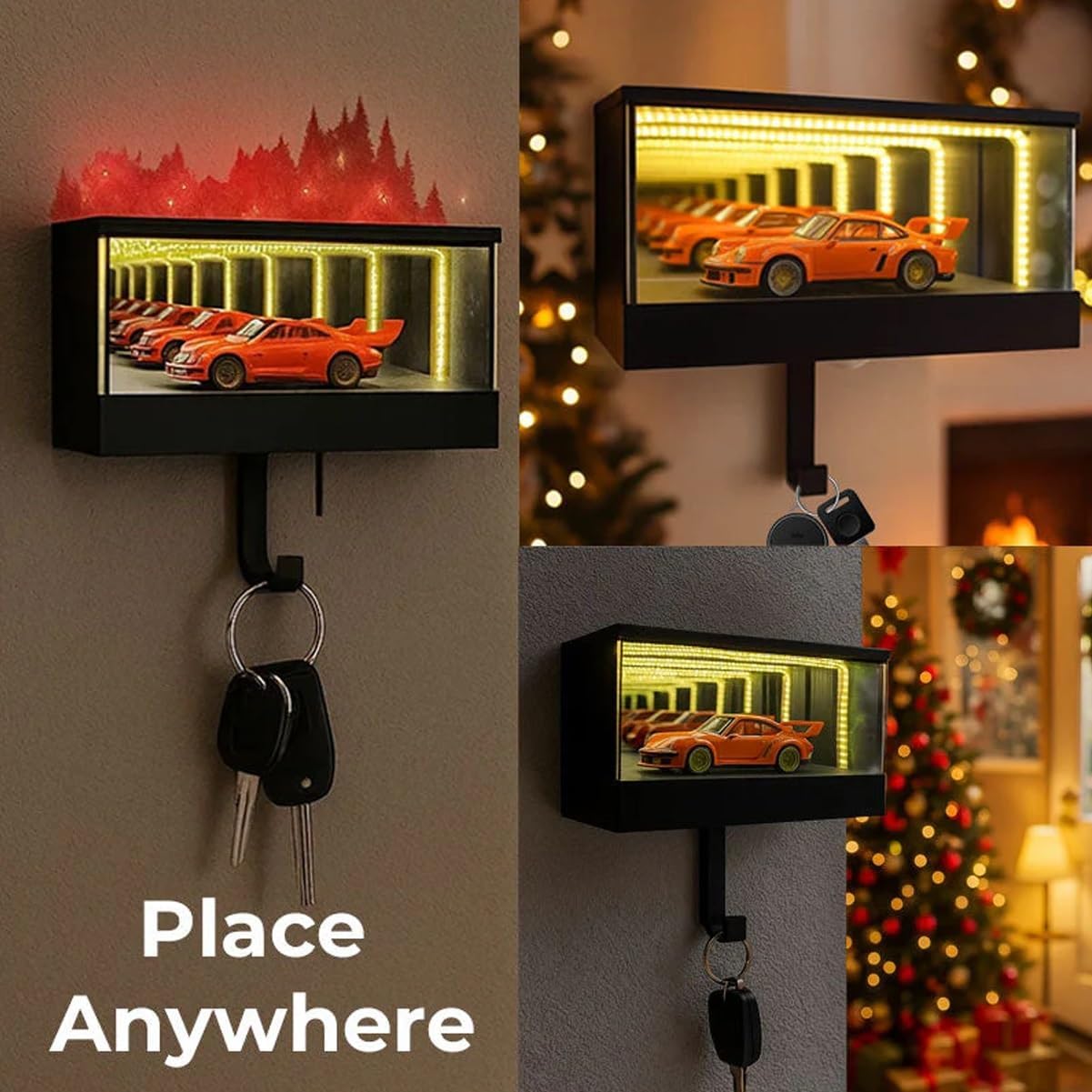 🔥LAST DAY ONLY 55% OFF🔥- Infinity Garage Key Holder, Illuminated Design, Rechargeable