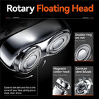 🔋 Mini double-ended shaver! 0.1mm Knife Mesh 7500 rpm motor