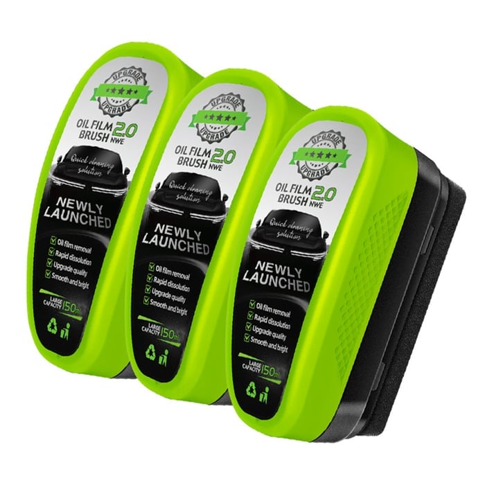 🚗 BUY 2 GET 1 FREE｜2.0 Powerful Oil Film Wipe - Crystal Clear Glass