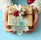 🌊Snowflake-Shaped Sea Glass Friendship Decor ❄✨ – Nature-Shaped, Handcrafted for Cherished Bonds