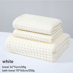 💜Special Gift 50% OFF - Super Absorbent Breathable Antibacterial Waffle Bath Towel