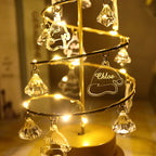 LED String Crystal Christmas Tree Table Lamp