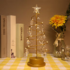 LED String Crystal Christmas Tree Table Lamp