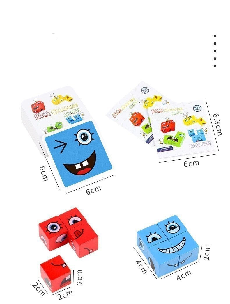 💖Christmas Sale 50% OFF🎁5D Puzzle Educational Faces Changing Family Game🧩