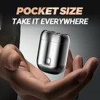 🔋 Mini double-ended shaver! 0.1mm Knife Mesh 7500 rpm motor