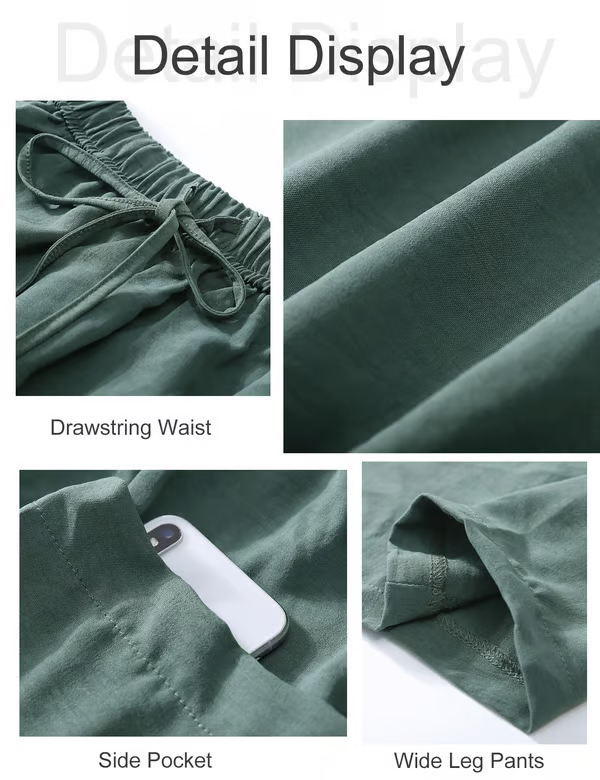 👖Women's Linen Casual Wide Leg Pants