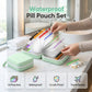 🥳2026 HOT SALE🥳💞50.000+ VERKAUFT! 💊🧳 50% RABATT! A8 Waterproof Pill Pouch Set – 14 farbcodierte Beutel, wasserdichte und quetschfeste Hülle. Fasst 7–14 Tage Medikamente – perfekt für Reisen und tägliche Routinen! 🗓️✨