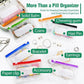 🥳2026 HOT SALE🥳💞50.000+ VERKAUFT! 💊🧳 50% RABATT! A8 Waterproof Pill Pouch Set – 14 farbcodierte Beutel, wasserdichte und quetschfeste Hülle. Fasst 7–14 Tage Medikamente – perfekt für Reisen und tägliche Routinen! 🗓️✨