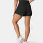 🔥 Limited time 53% OFF! Nylon high-rise yoga shorts 🎽 with side pockets 2-in-1