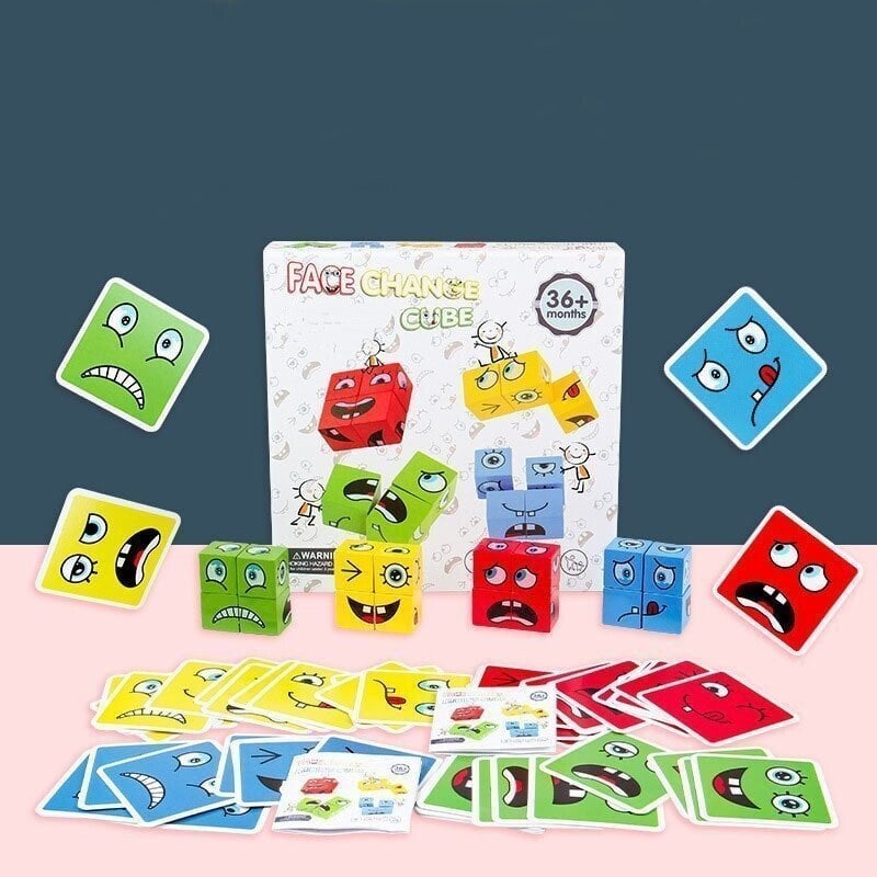 💖Christmas Sale 50% OFF🎁5D Puzzle Educational Faces Changing Family Game🧩