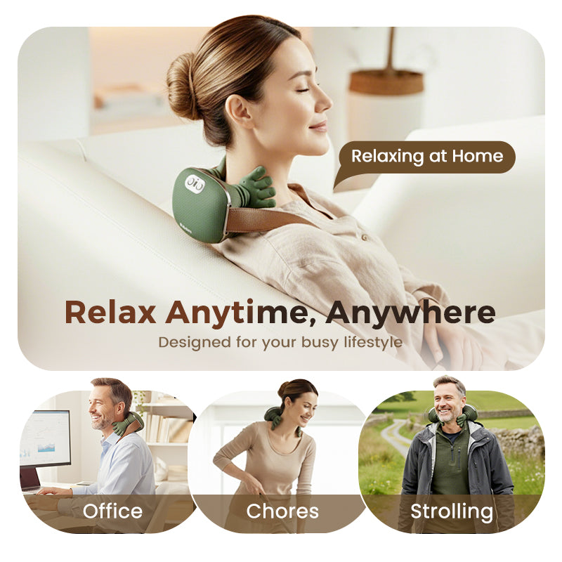 🔥50% OFF✨Cozy Christmas Neck Hug - 3-Speed Smart Massager⏳ While Supplies Last