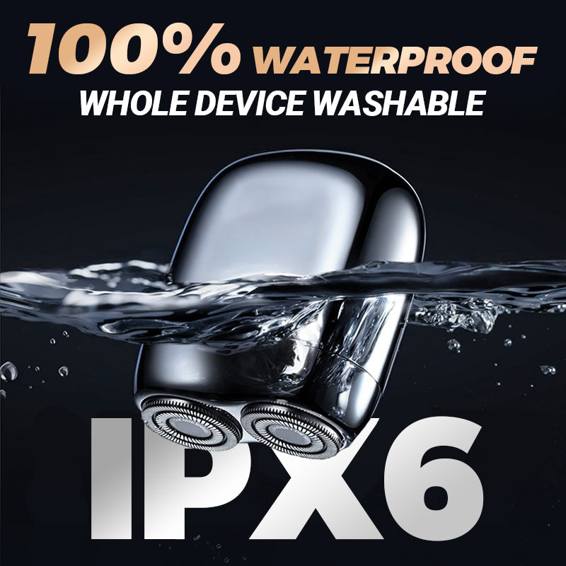 🔋 Mini double-ended shaver! 0.1mm Knife Mesh 7500 rpm motor