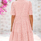 💫 Fairy dress is here! Elegant women's hollow lace ruffle casual mini skirt