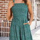 🌺Summer Hot Sale 65% OFF💐Women's Summer Square Neck Sleeveless Loose Casual Short Smocked Romper✨