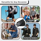 Stretch-Fit Tactical Belt – Ultra-Light Ratchet Web Belt for Outdoor, Work & EDC