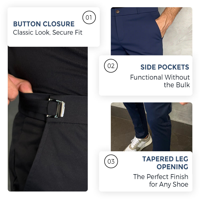 Men's Stretch Slim Fit Pants – Skinny But Comfy