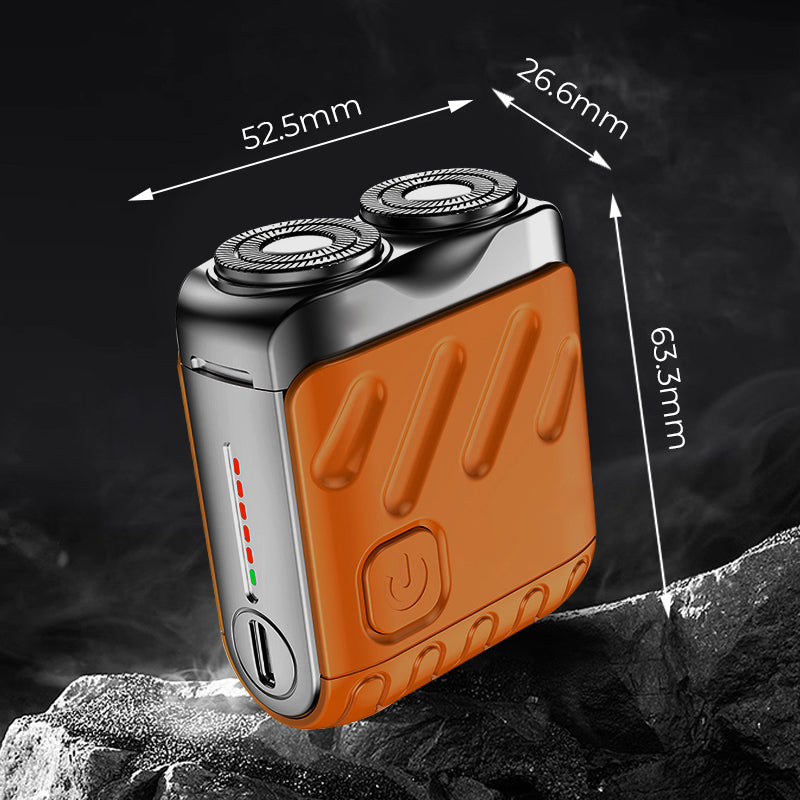 ⚡ 65% OFF Flash Sale！Double-Ring Portable Shaver – Perfect Gift for Every Guy