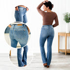 🔥66% OFF! High-waisted stretch belly-cinching jeans 👖 + 360° stretch for a slimmer look