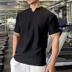 🌊 Men's V-Neck  Short Sleeve Muscle Athletic Workout T-Shirts  Perfect Fit, Breathable Comfort, Show Off Your Athletic Style!