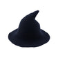 Women's Gothic Knitted Black Wizard Hat - Retro Dark Style for Halloween & Cosplay 🧙‍♀️