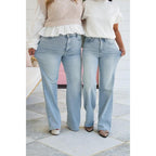 👖 High Rise Vintage Jeans – Tummy Control, Straight Leg for Everyday