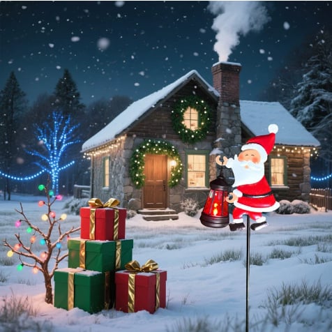 🎅Christmas Sale 50% OFF!!🎄50K+ SOLD! 🎁✨Christmas Solar Kettle Light & Lantern Garden Decor Collection💕