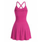 👗【Zeitlich begrenztes Angebot – 50% Rabatt】🏃 Damen Sport-Tank mit integrierter Shorts – ärmellos, Slim-Fit, knielang – perfekt für Golf, Yoga & aktive Tage. 🔥✨