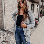 Women's Autumn Midi-Length Knit Sweater 🧥 – Layers Over Tees/Under Coats, Ideal for Office & Brunch Gatherings 💼