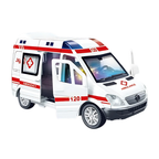 🎄🚑 Christmas Gift – Light-Up Sound Rescue Truck Model, Festive Fun for Kids!