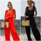💕 5% off for a limited time! Women's sleeveless wide-leg jumpsuit|slim and versatile, the first choice for summer commuting and leisure
