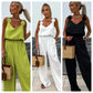💕 5% off for a limited time! Women's sleeveless wide-leg jumpsuit|slim and versatile, the first choice for summer commuting and leisure