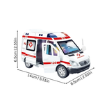 🎄🚑 Christmas Gift – Light-Up Sound Rescue Truck Model, Festive Fun for Kids!