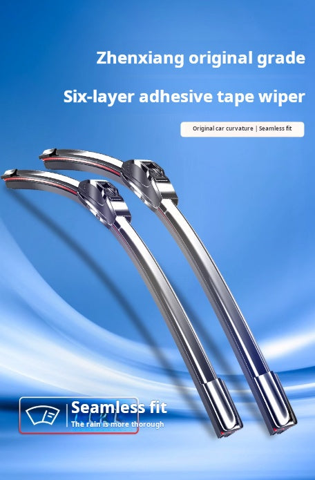 🚗 UK Car Boneless Wiper Blades | Double Rubber Strip – 100% Streak-Free for Safe Night Driving 🌙 | Fits 98% British Models 💧