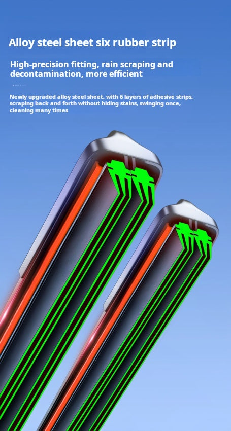 🚗 UK Car Boneless Wiper Blades | Double Rubber Strip – 100% Streak-Free for Safe Night Driving 🌙 | Fits 98% British Models 💧