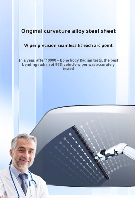 🚗 UK Car Boneless Wiper Blades | Double Rubber Strip – 100% Streak-Free for Safe Night Driving 🌙 | Fits 98% British Models 💧