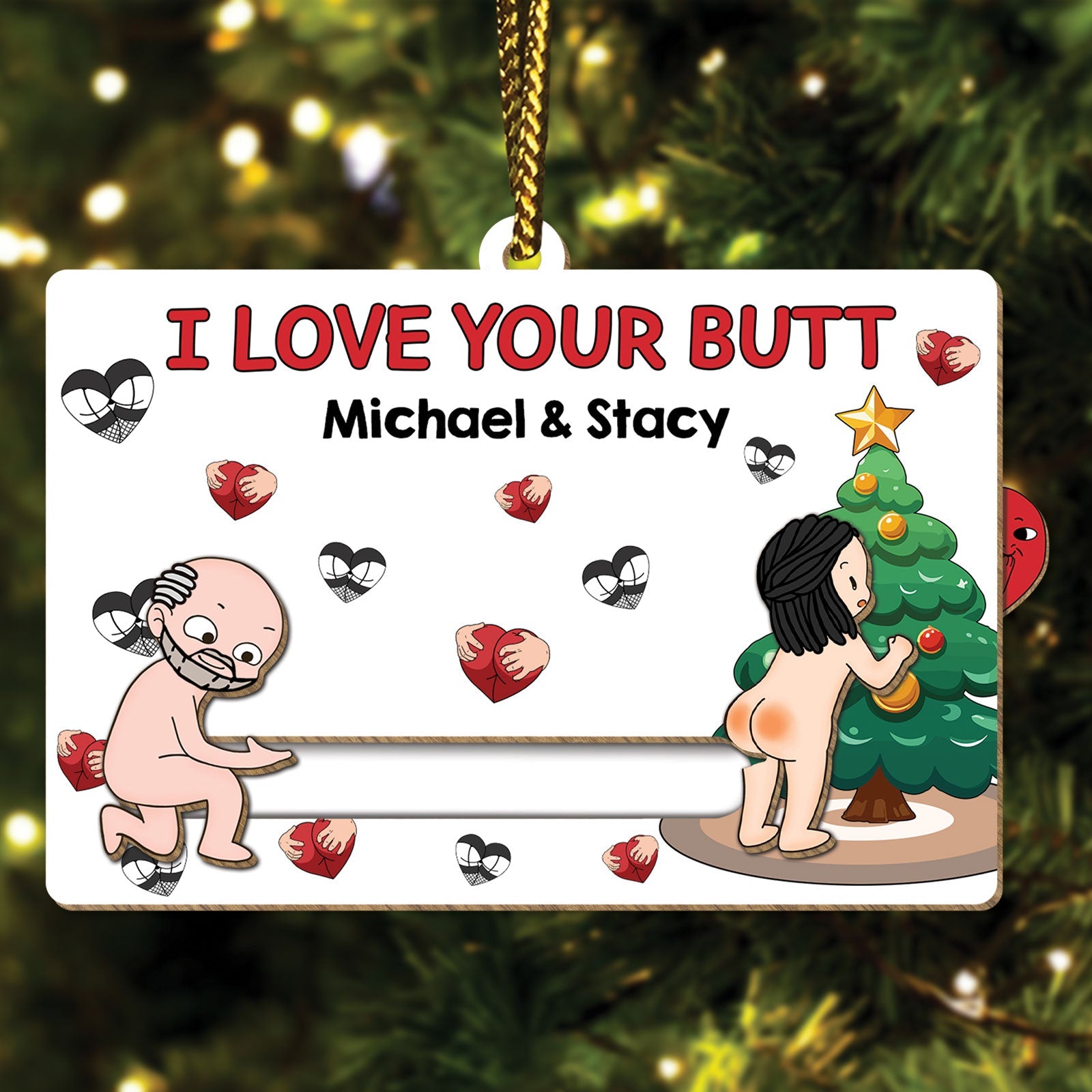 Just Remind You That I Love You - Personalized Wooden Slider Card for Couples