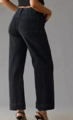 🔥Inventory Clearance! Tummy - Control Cropped Wide - Leg Jeans 🌟