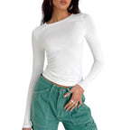 🔥Women’s Basic Slim Open Navel T-shirt🔥