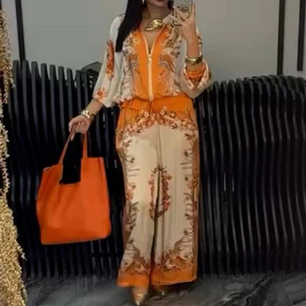 💕Limited Sale 50% OFF💕Women’s Elegant Zip-Up Two-Piece Set