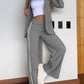 👑Elevate Your Style! Casual Lapel Blazer & Wide-Leg Trousers Set — Effortless Elegance💫
