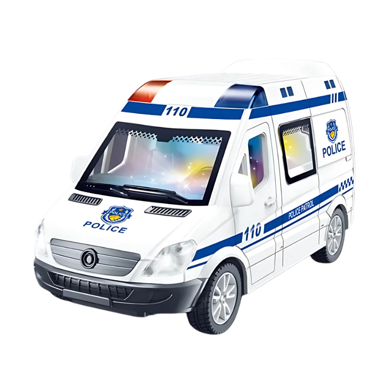 🎄🚑 Christmas Gift – Light-Up Sound Rescue Truck Model, Festive Fun for Kids!